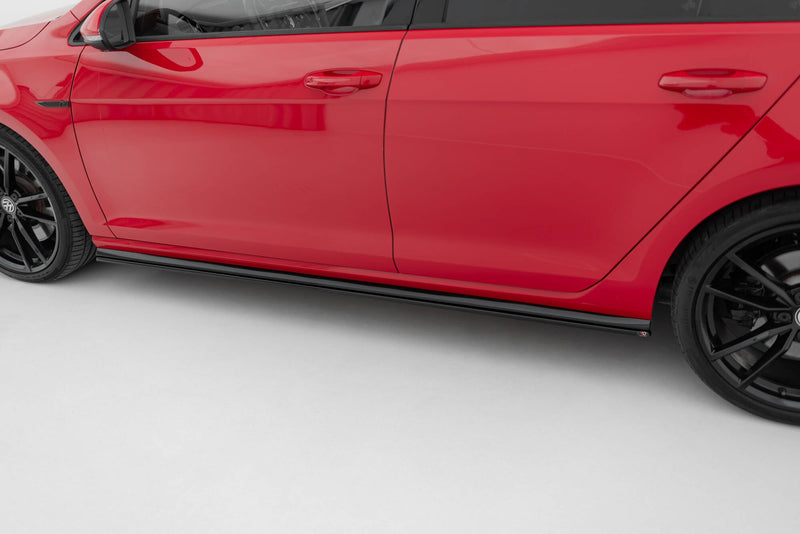 Maxton sideskørter til Volkswagen Golf R / R-Line Mk7 Facelift – blank sort – billede 2 af 5