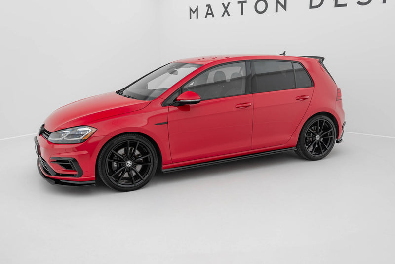 Maxton sideskørter til Volkswagen Golf R / R-Line Mk7 Facelift – blank sort – billede 3 af 5