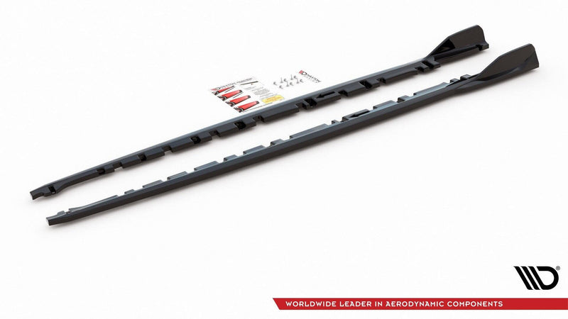 Maxton sideskørter til BMW 1 M-Pack/ M135i / 128ti F40 – blank sort – billede 7 af 7