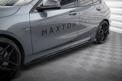 Maxton sideskørter til BMW 1 M-Pack/ M135i / 128ti F40 – blank sort – billede 1 af 7