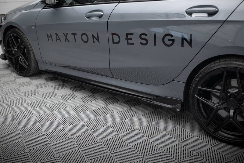 Maxton sideskørter til BMW 1 M-Pack/ M135i / 128ti F40 – blank sort – billede 2 af 7