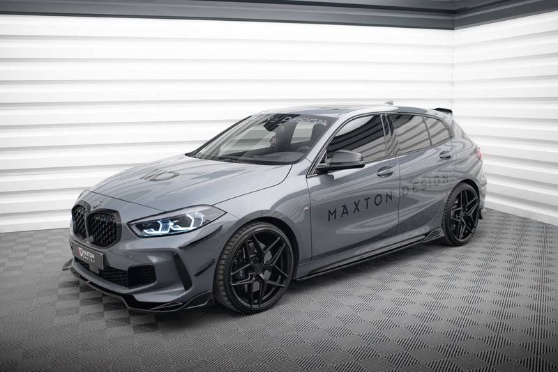 Maxton sideskørter til BMW 1 M-Pack/ M135i / 128ti F40 – blank sort – billede 3 af 7
