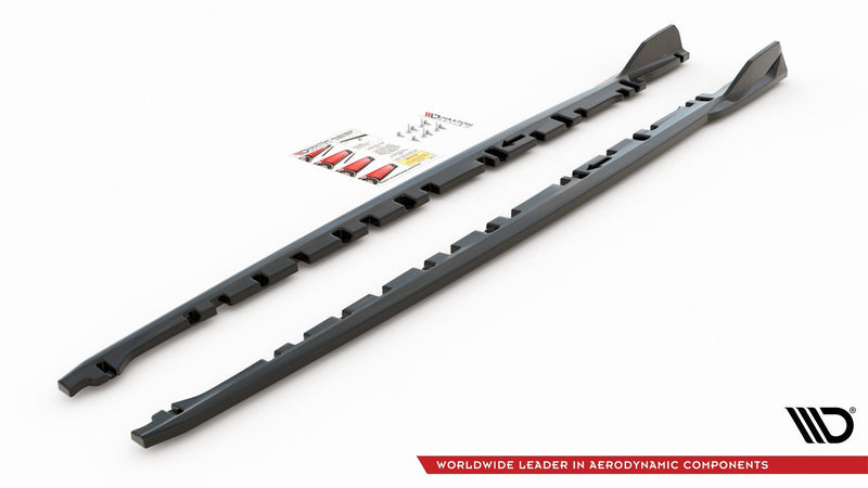 Maxton sideskørter til BMW 1 M-Pack/ M135i / 128ti F40 – blank sort – billede 6 af 7