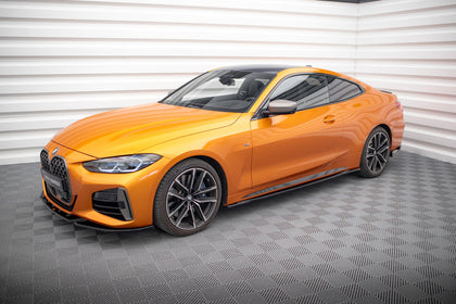 Maxton sideskørter til BMW 4 M-Pack / M440i G22 / G23 / G22 Facelift / G23 Facelift – blank sort – billede 4 af 6