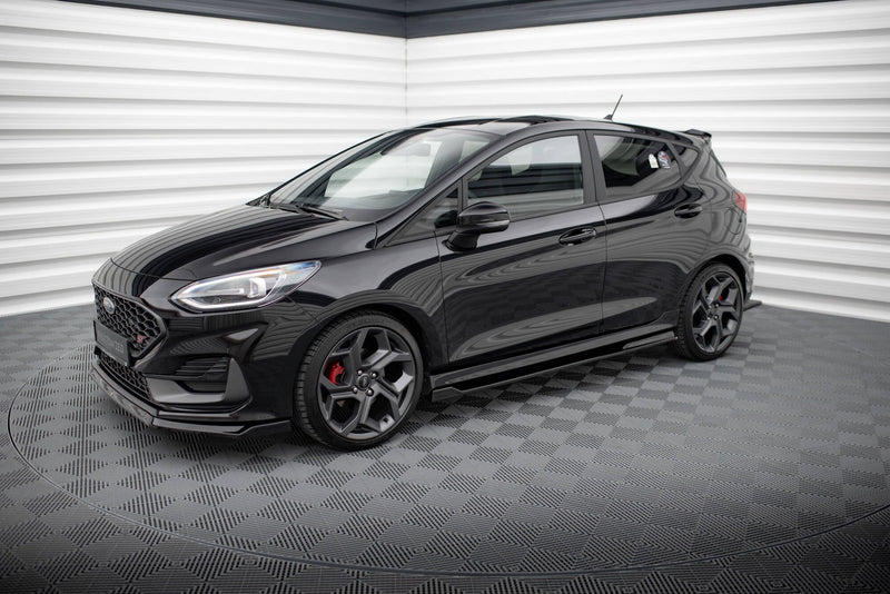 Maxton sideskørter til Ford Fiesta Mk8 ST / ST-Line – blank sort – billede 2 af 6