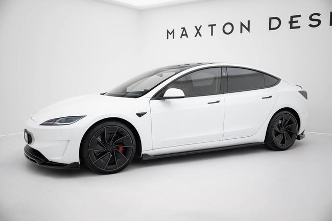 Maxton Side Skirts Diffusers V.3 Tesla Model 3 Performance Mk1 Facelift