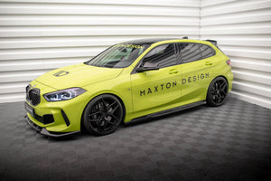 Maxton Side Skirts Diffusers V.4 For BMW 1 F40 M-Pack/ M135I  - Gloss Black