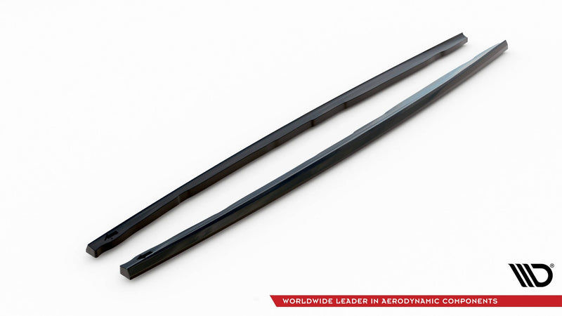 Maxton Side Skirts Diffusers V.4 For BMW 1 F40 M-Pack/ M135I  - Gloss Black