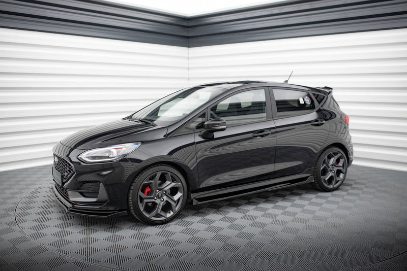 Maxton sideskørter til Ford Fiesta Mk8 ST / ST-Line – blank sort – billede 2 af 6