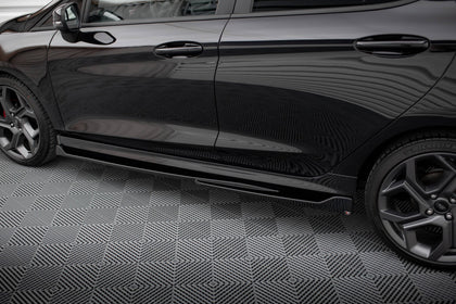 Maxton sideskørter til Ford Fiesta Mk8 ST / ST-Line – blank sort – billede 3 af 6