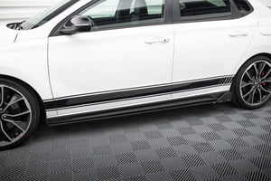 Maxton sideskørter til Hyundai I30 N / N-Line Hatchback / Fastback Mk3 / Mk3 Facelift – blank sort – billede 1 af 5