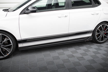 Maxton sideskørter til Hyundai I30 N / N-Line Hatchback / Fastback Mk3 / Mk3 Facelift – blank sort – billede 1 af 5