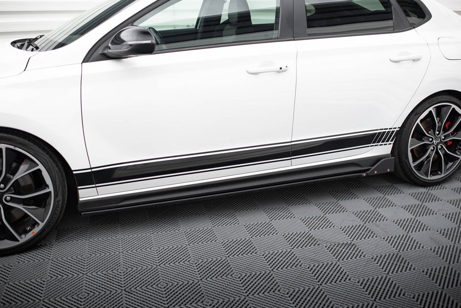 Maxton sideskørter til Hyundai I30 N / N-Line Hatchback / Fastback Mk3 / Mk3 Facelift – blank sort – billede 1 af 5