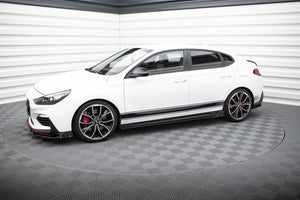 Maxton sideskørter til Hyundai I30 N / N-Line Hatchback / Fastback Mk3 / Mk3 Facelift – blank sort – billede 3 af 5
