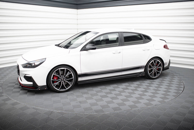Maxton sideskørter til Hyundai I30 N / N-Line Hatchback / Fastback Mk3 / Mk3 Facelift – blank sort – billede 3 af 5