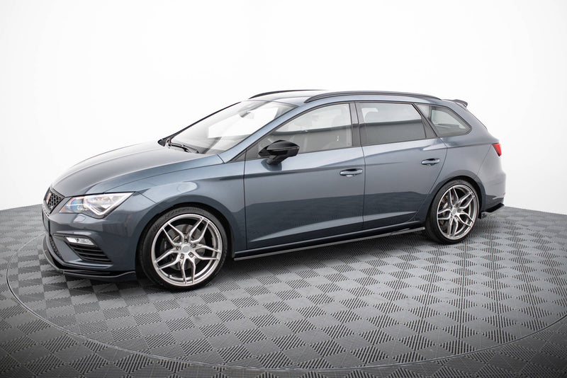 Maxton sideskørter til Seat Leon Cupra / FR Mk3 / Mk3 Facelift – blank sort – billede 2 af 5
