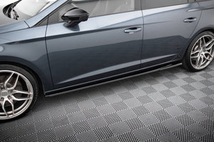 Maxton sideskørter til Seat Leon Cupra / FR Mk3 / Mk3 Facelift – blank sort – billede 1 af 5
