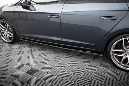 Maxton sideskørter til Seat Leon Cupra / FR Mk3 / Mk3 Facelift – blank sort – billede 3 af 5