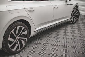 Maxton sideskørter til Volkswagen Arteon R/ R-Line Sedan / Shooting Brake Mk1 Facelift – blank sort – billede 1 af 4