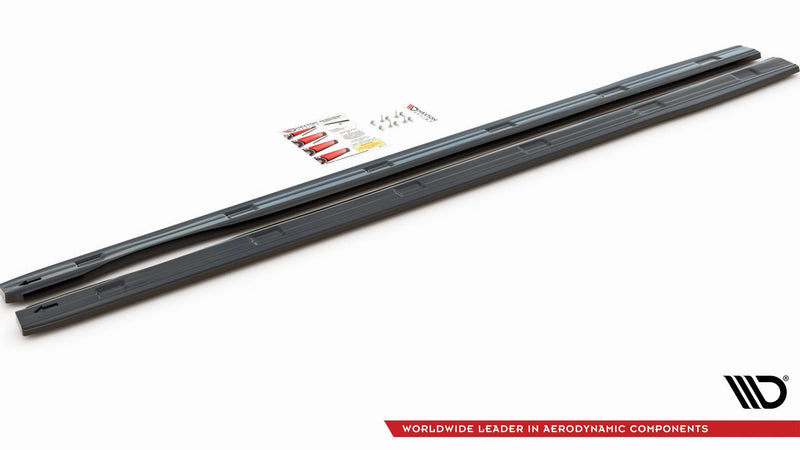 Maxton sideskørter til Volkswagen Caddy Long Mk3 Facelift – blank sort – billede 4 af 5