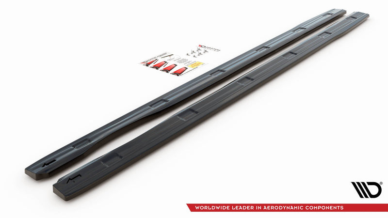 Maxton sideskørter til Volkswagen Caddy Long Mk3 Facelift – blank sort – billede 5 af 5