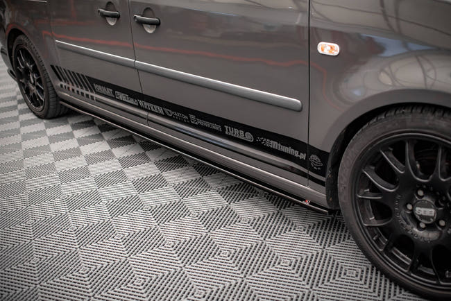 Maxton sideskørter til Volkswagen Caddy Long Mk3 Facelift – blank sort – billede 1 af 5