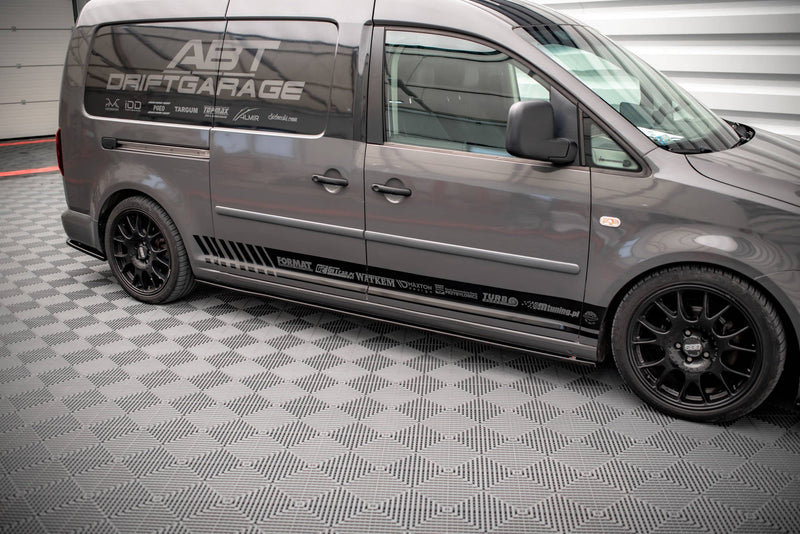 Maxton sideskørter til Volkswagen Caddy Long Mk3 Facelift – blank sort – billede 3 af 5