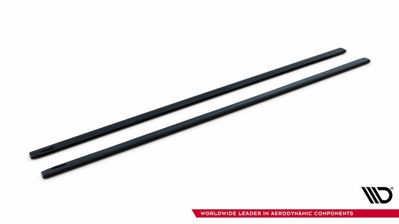 Maxton Side Skirts Diffusers VW Golf Mk7 Gti Clubsport - Gloss Black