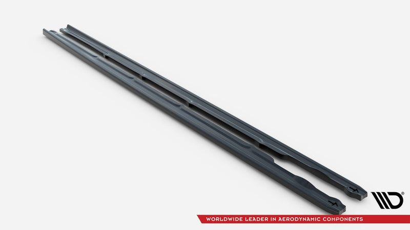 Maxton Side Skirts Diffusers VW Passat R-Line B8 Facelift - Gloss Black