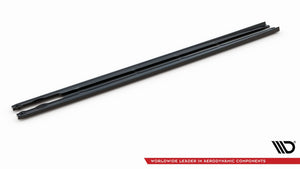 Maxton Side Skirts Diffusers VW Passat R-Line B8 Facelift - Gloss Black
