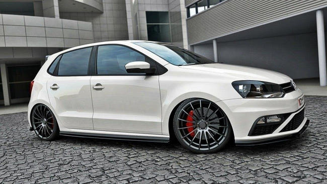 Maxton sideskørter til Volkswagen Polo GTI Mk5 Facelift – blank sort – billede 1 af 4