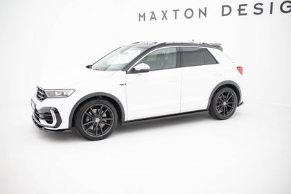Maxton Side Skirts Diffusers Volkswagen T-Roc R Mk1 Facelift - Gloss Black