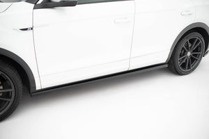 Maxton Side Skirts Diffusers Volkswagen T-Roc R Mk1 Facelift - Gloss Black