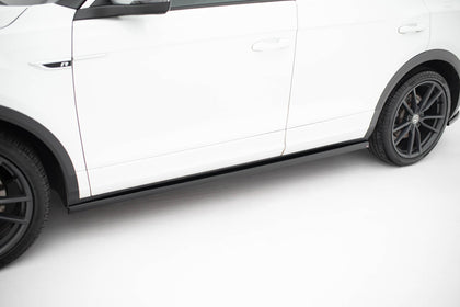 Maxton Side Skirts Diffusers Volkswagen T-Roc R Mk1 Facelift - Gloss Black