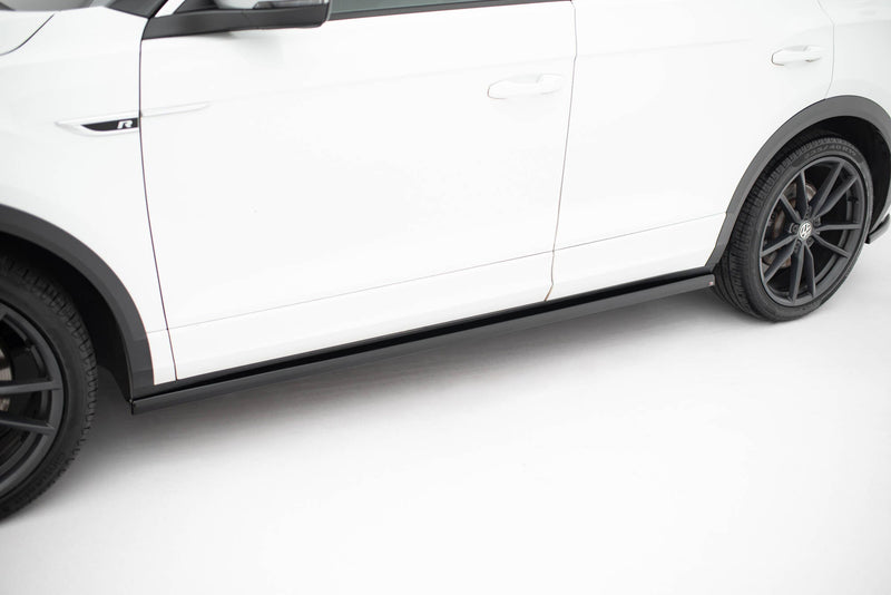 Maxton Side Skirts Diffusers Volkswagen T-Roc R Mk1 Facelift - Gloss Black