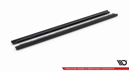 Maxton Side Skirts Diffusers Volkswagen T-Roc R Mk1 Facelift - Gloss Black