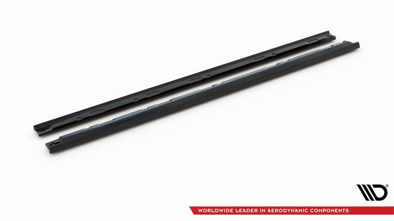 Maxton Side Skirts Diffusers Volkswagen T-Roc R Mk1 Facelift - Gloss Black