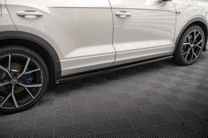 Maxton Side Skirts Diffusers Volkswagen T-Roc R Mk1 Facelift - Gloss Black