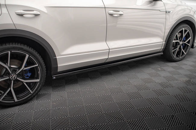 Maxton Side Skirts Diffusers Volkswagen T-Roc R Mk1 Facelift - Gloss Black