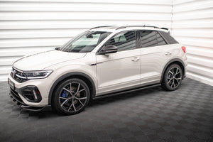 Maxton Side Skirts Diffusers Volkswagen T-Roc R Mk1 Facelift - Gloss Black
