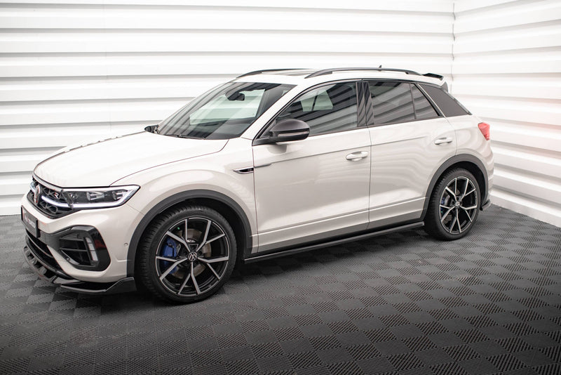 Maxton Side Skirts Diffusers Volkswagen T-Roc R Mk1 Facelift - Gloss Black