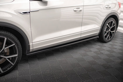 Maxton Side Skirts Diffusers Volkswagen T-Roc R Mk1 Facelift - Gloss Black