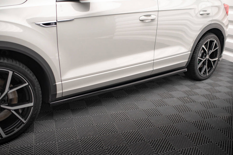 Maxton Side Skirts Diffusers Volkswagen T-Roc R Mk1 Facelift - Gloss Black