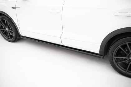 Maxton Side Skirts Diffusers Volkswagen T-Roc R Mk1 Facelift - Gloss Black