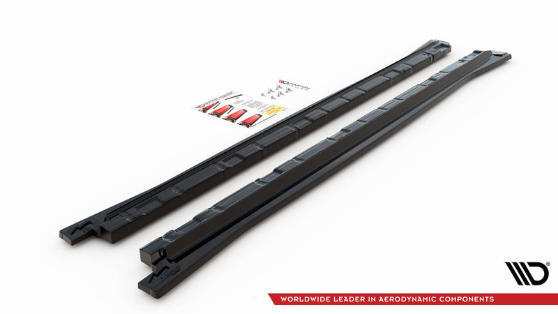Maxton sideskørter til Volkswagen Tiguan R / R-Line Mk2 Facelift – blank sort – billede 4 af 4