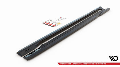 Maxton sideskørter til Volvo S60 Standard / R-Design Mk2 / Mk2 Facelift – blank sort – billede 7 af 7