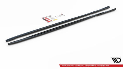 Maxton sideskørter til Volvo V70 Mk3 – blank sort – billede 4 af 6