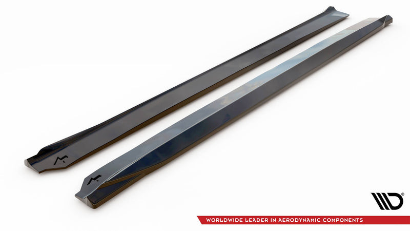 Maxton sideskørter til Volvo XC90 R-Design Mk2 / Mk2 Facelift – blank sort – billede 4 af 5
