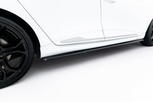 Maxton Side Skirts Diffusers Renault Clio Mk4 RS - Gloss Black