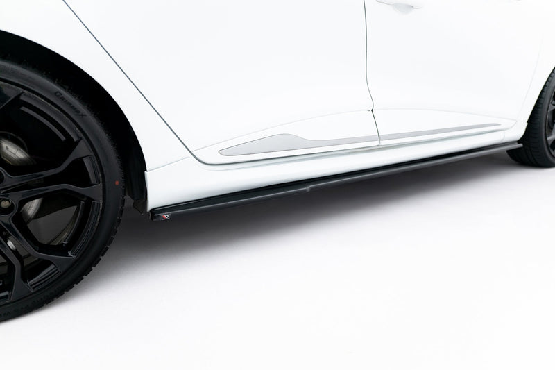 Maxton Side Skirts Diffusers Renault Clio Mk4 RS - Gloss Black